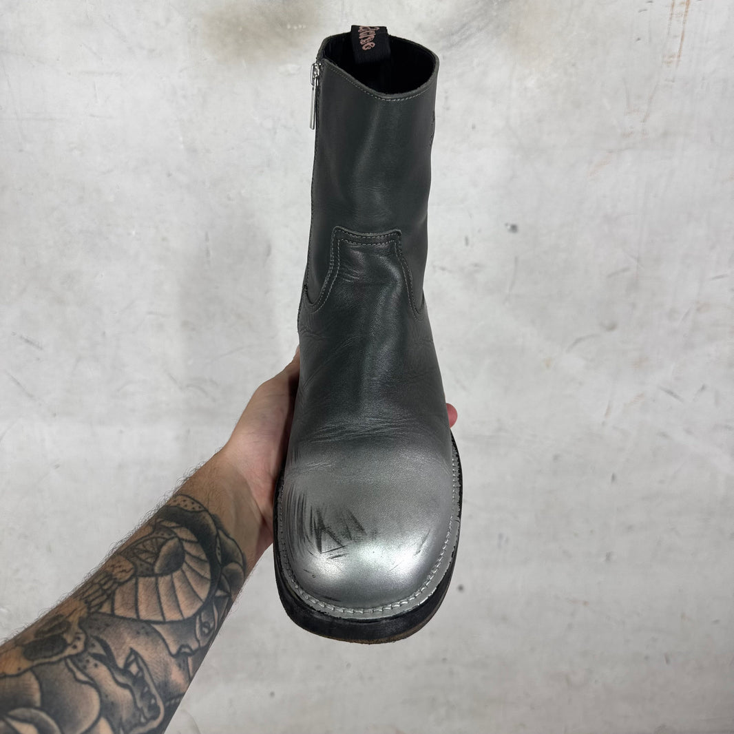 Acne Studios Silver Toe Boots