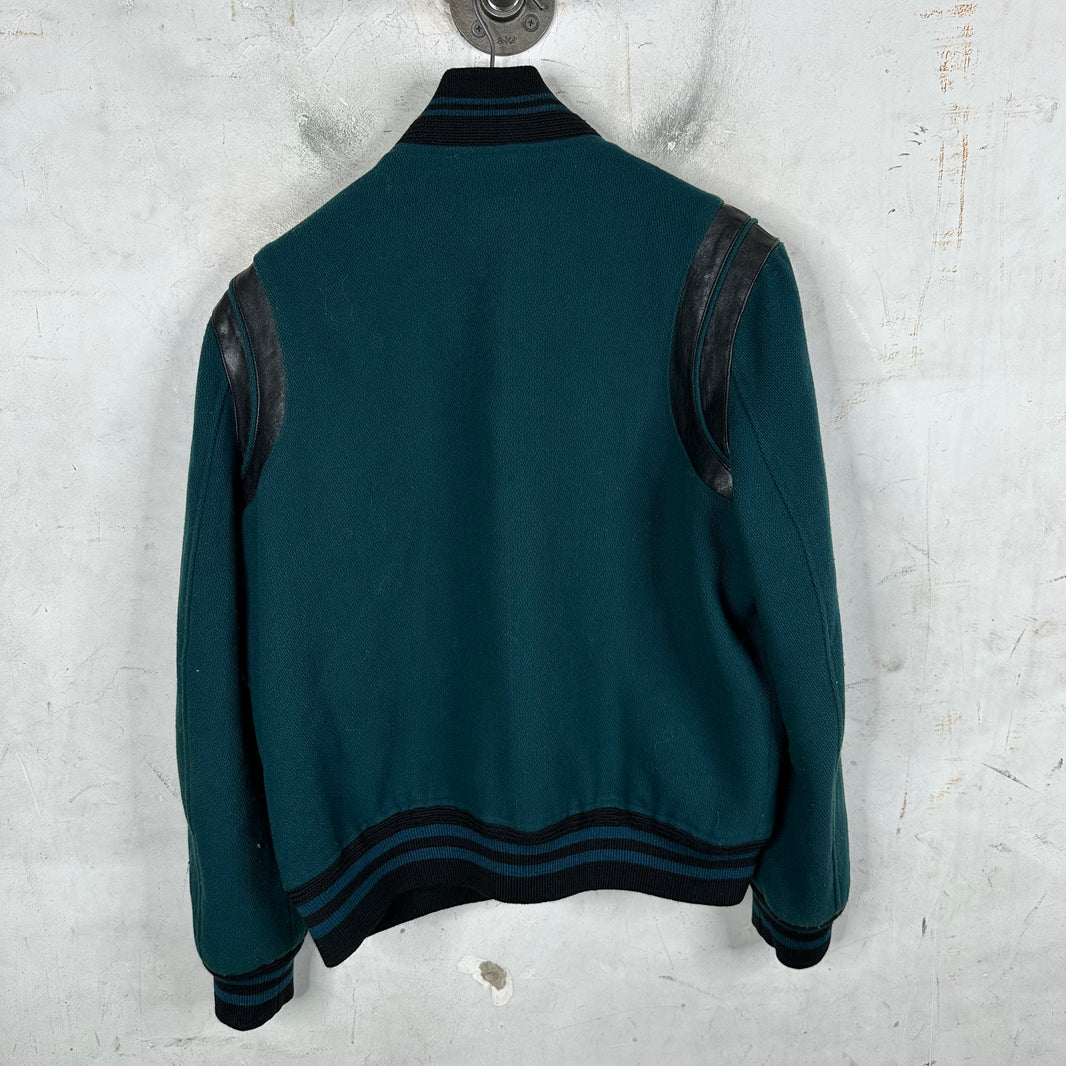 Saint Laurent Teal Teddy Jacket