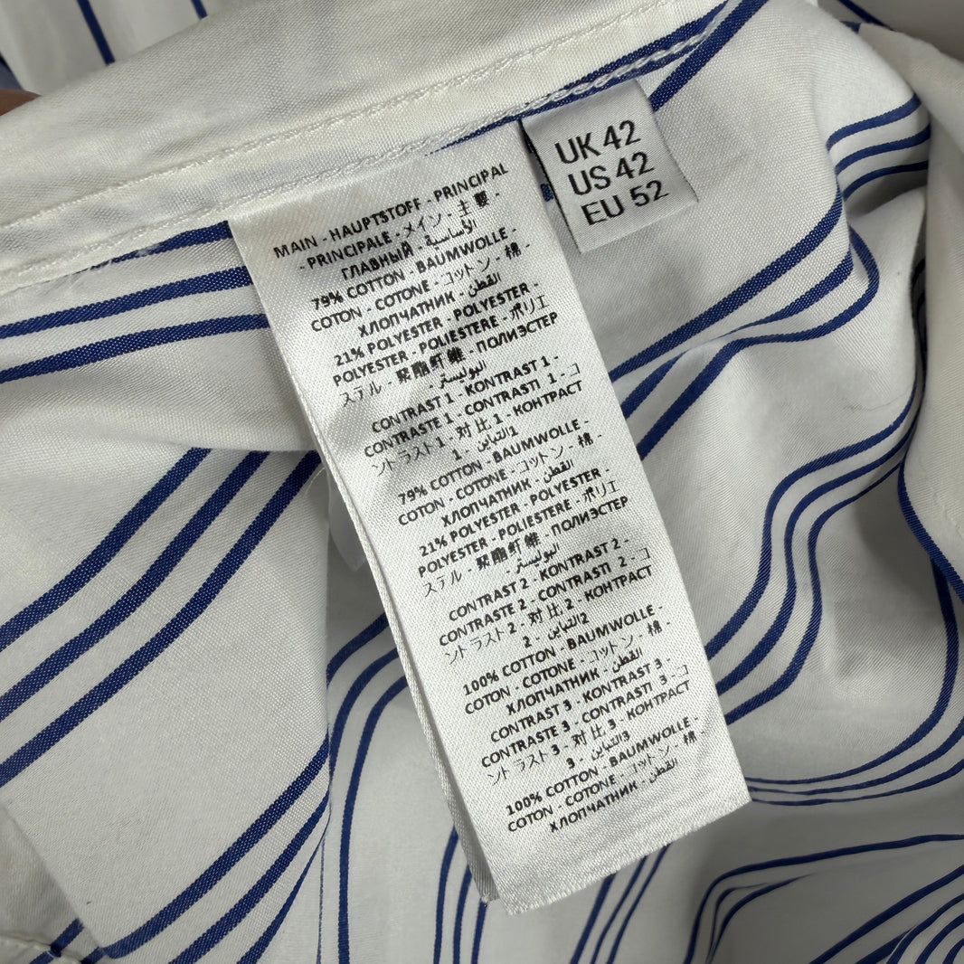 JW Anderson Striped Patchwork Button Up Shirt