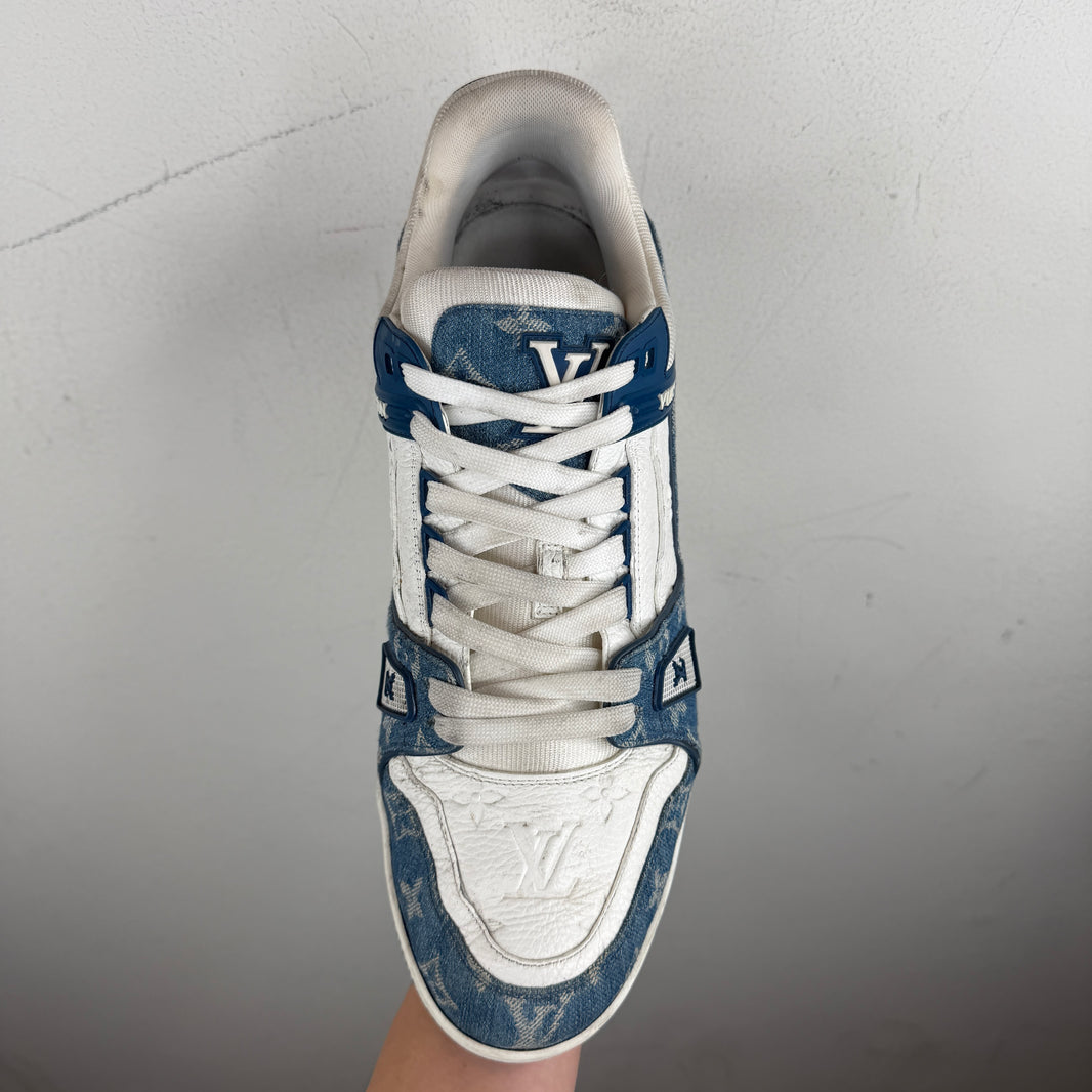 Louis Vuitton Denim/Leather Low Trainer Sneakers