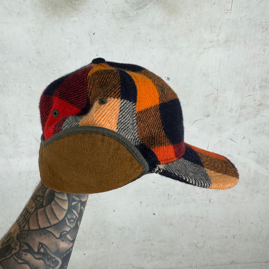 RRL Wool Plaid Earflap Hat