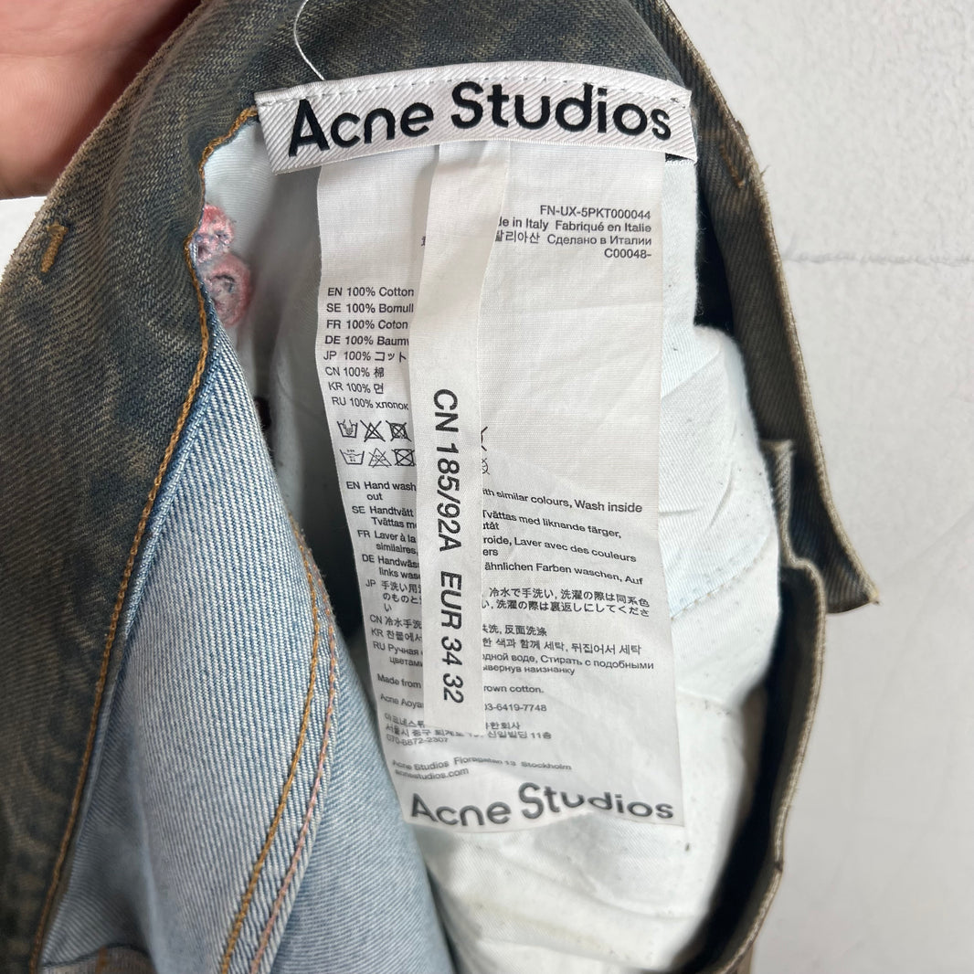 Acne Studios Baggy Waxed Jeans