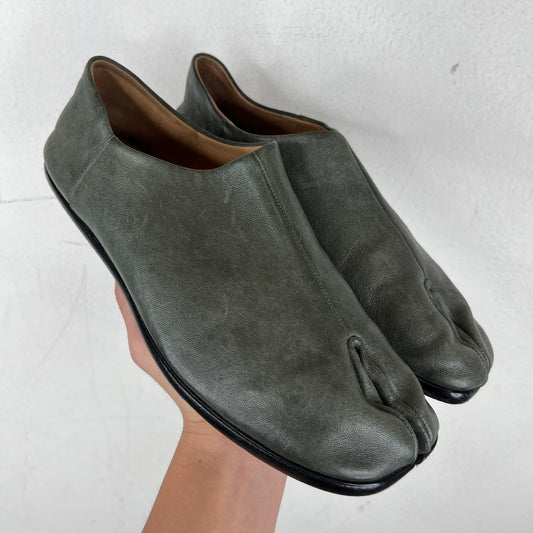 Margiela Green Tabi Flats