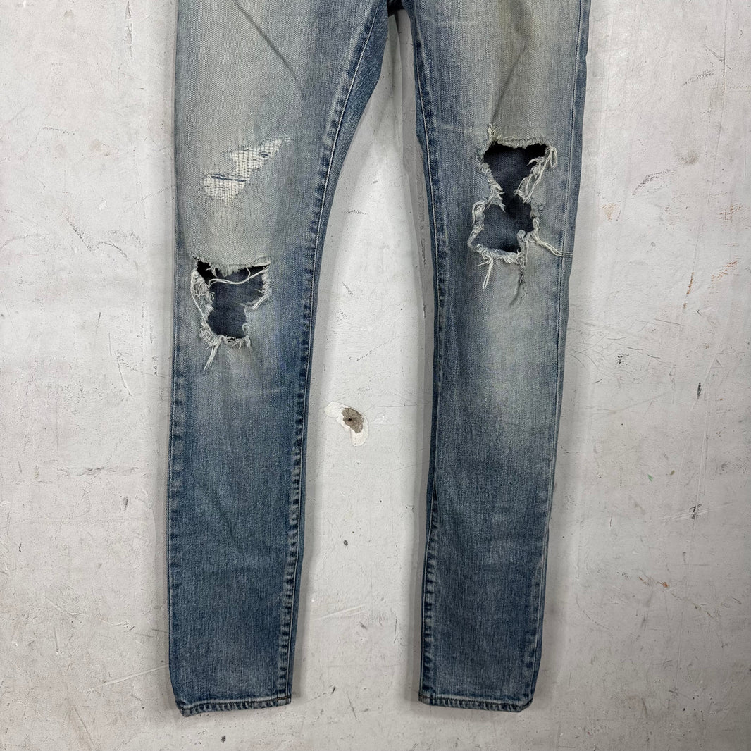 Saint Laurent Lightwash D02 Repaired Jeans
