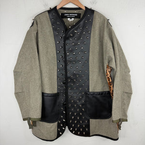 CDG Junya Watanabe Cheetah Studded Cardigan