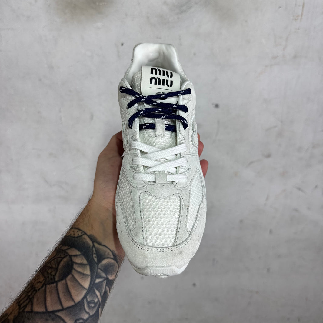 Miu Miu x New Balance 530 White Sneakers