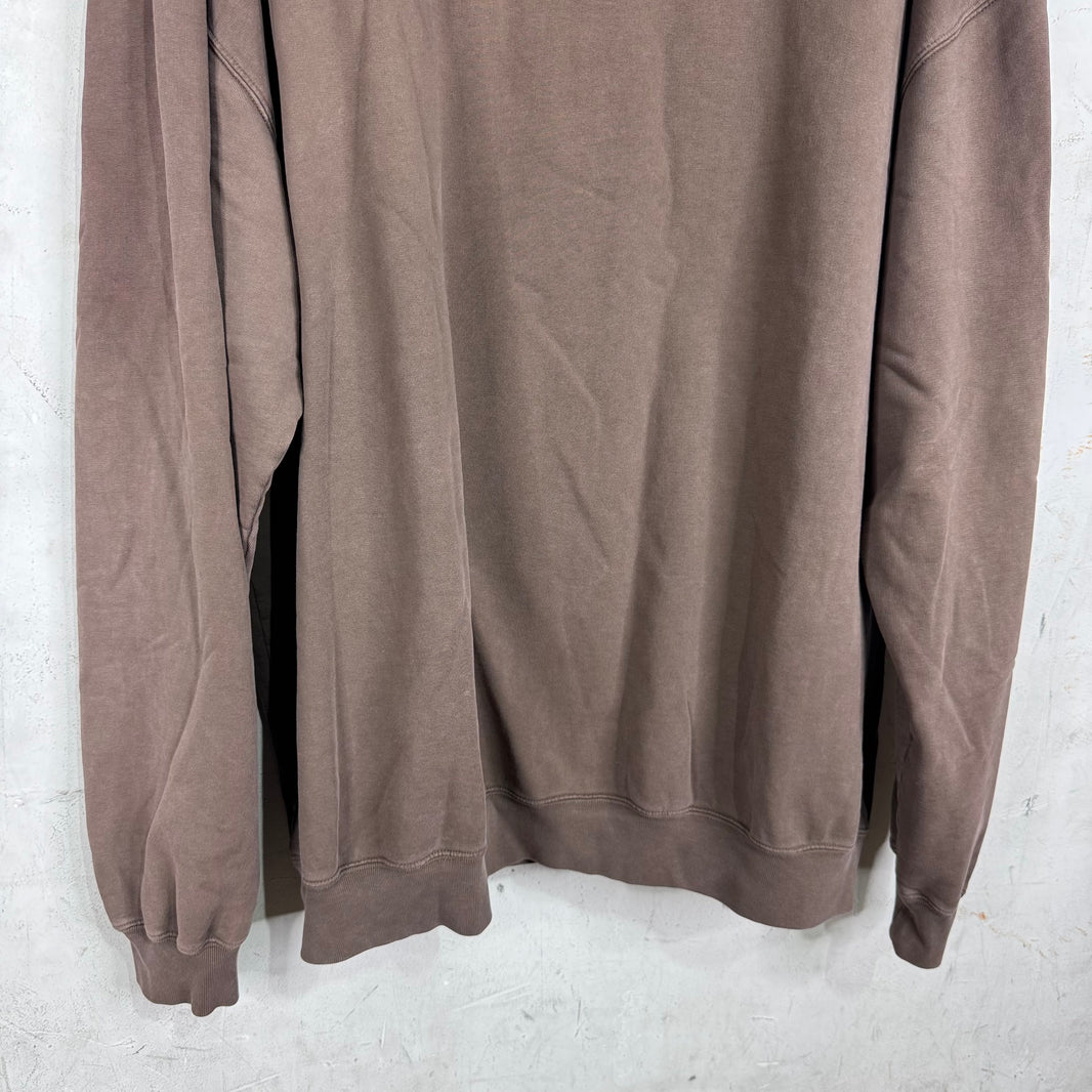 Balenciaga Brown Authentic Jersey Apparel Hoodie