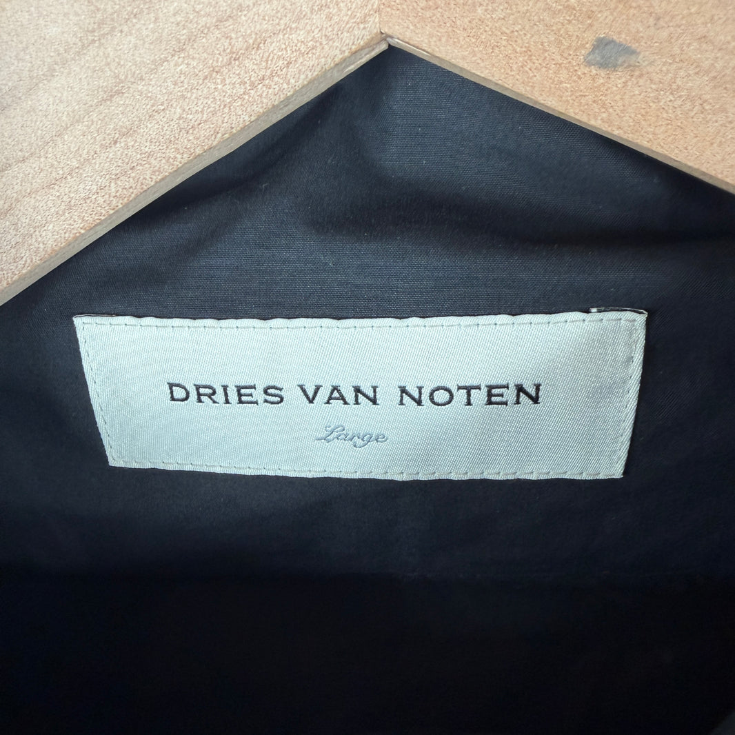 Dries Van Noten Black Puffer Trench Coat