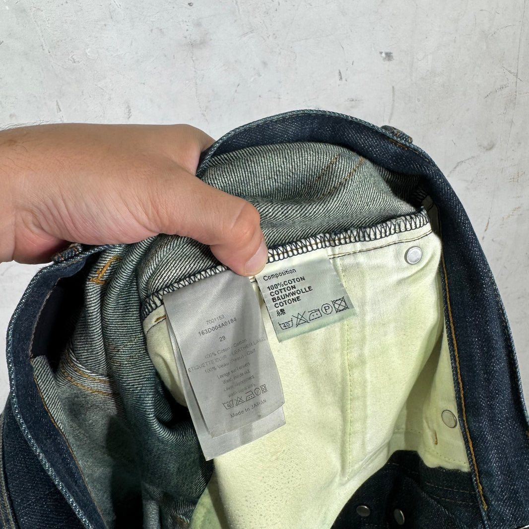 Dior Raw Denim Cut Hem Jeans