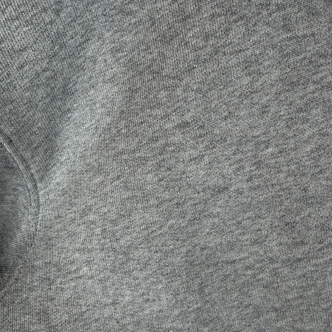 VETEMENTS Gray Name Tag Zip Up Hoodie