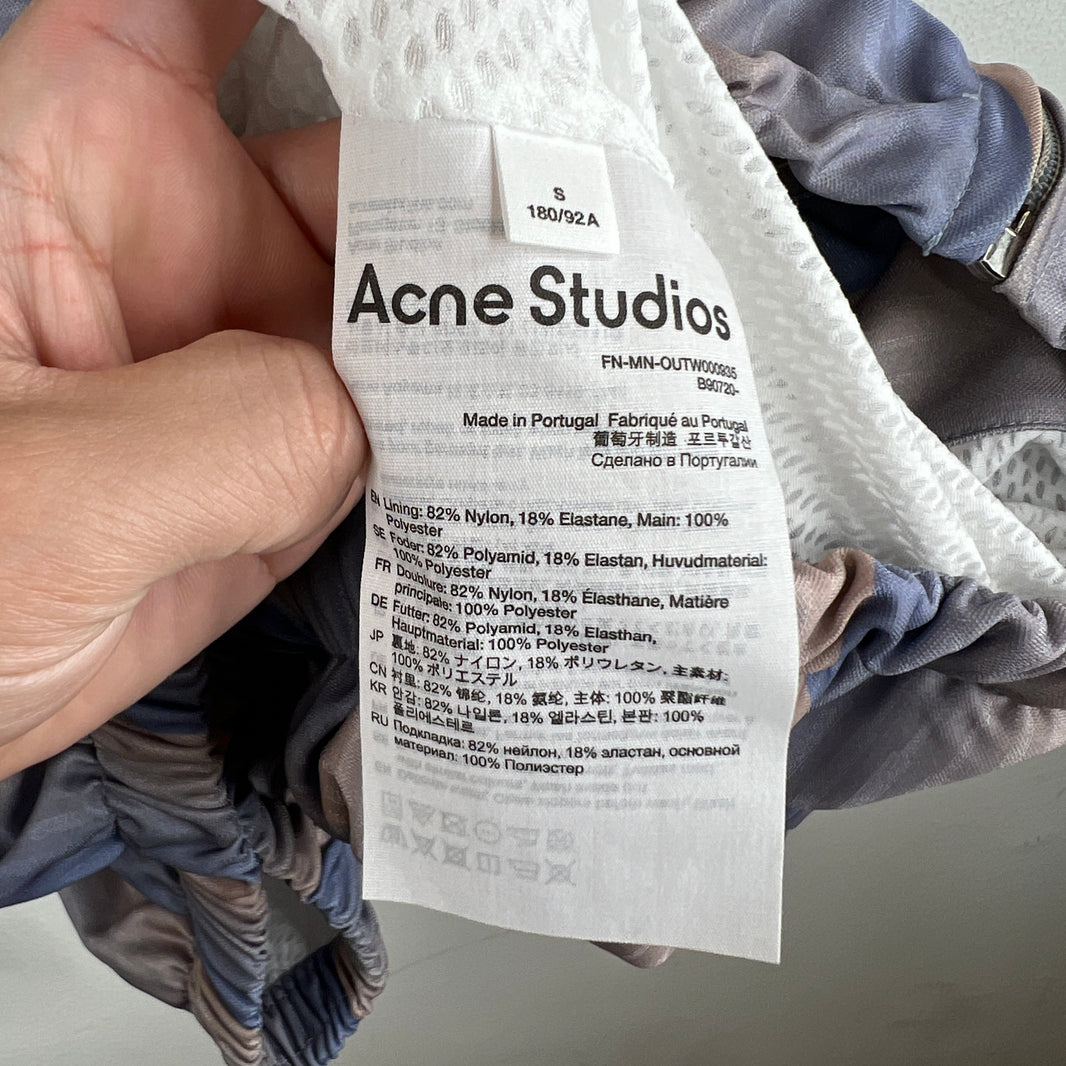Acne Studios Purple Striped Track Jacket