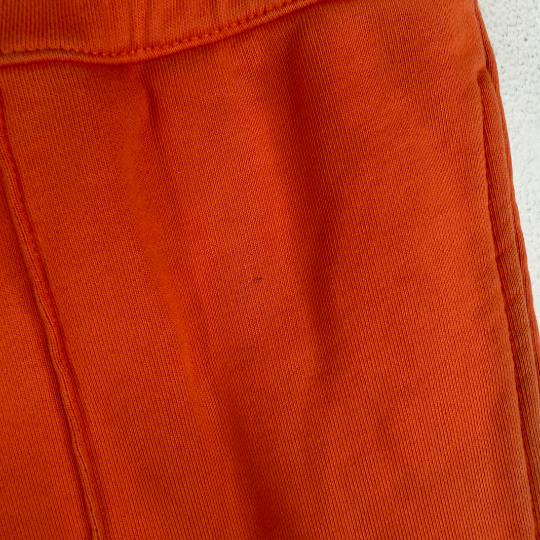 Helmut Lang Orange Pleated Slim Sweatpants