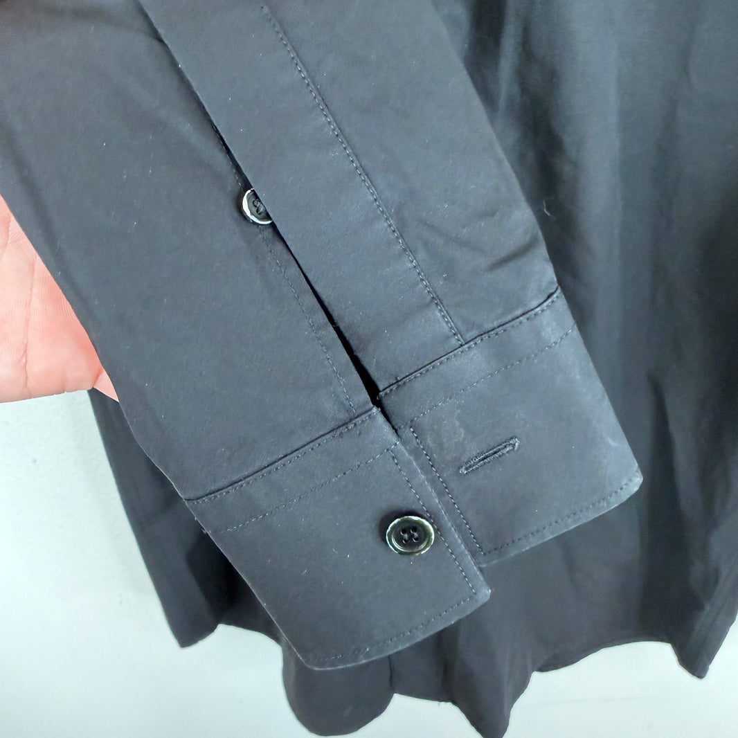 Givenchy Leather Floral Button Up Shirt