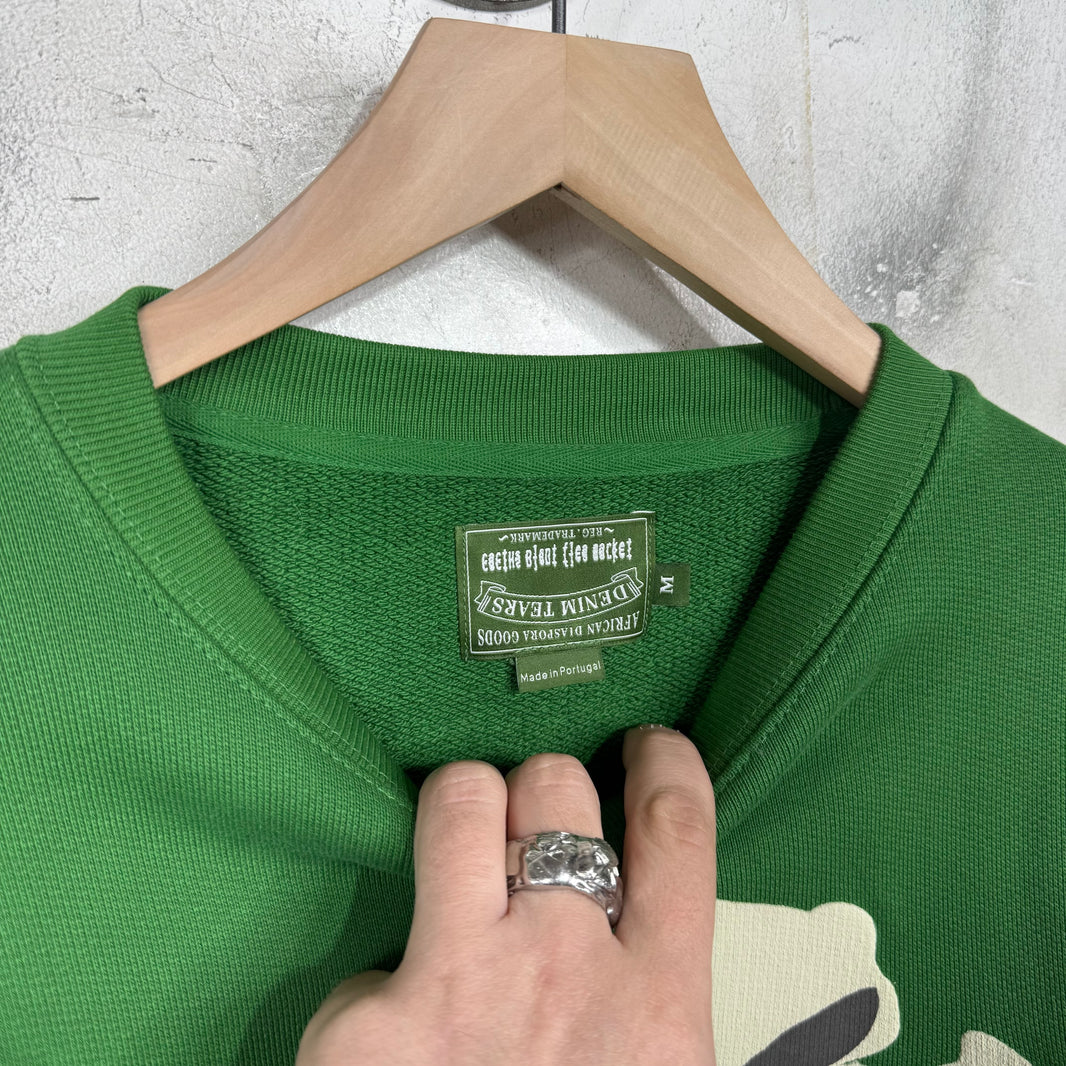 Denim Tears x CPFM Green Wreath Crewneck Sweater
