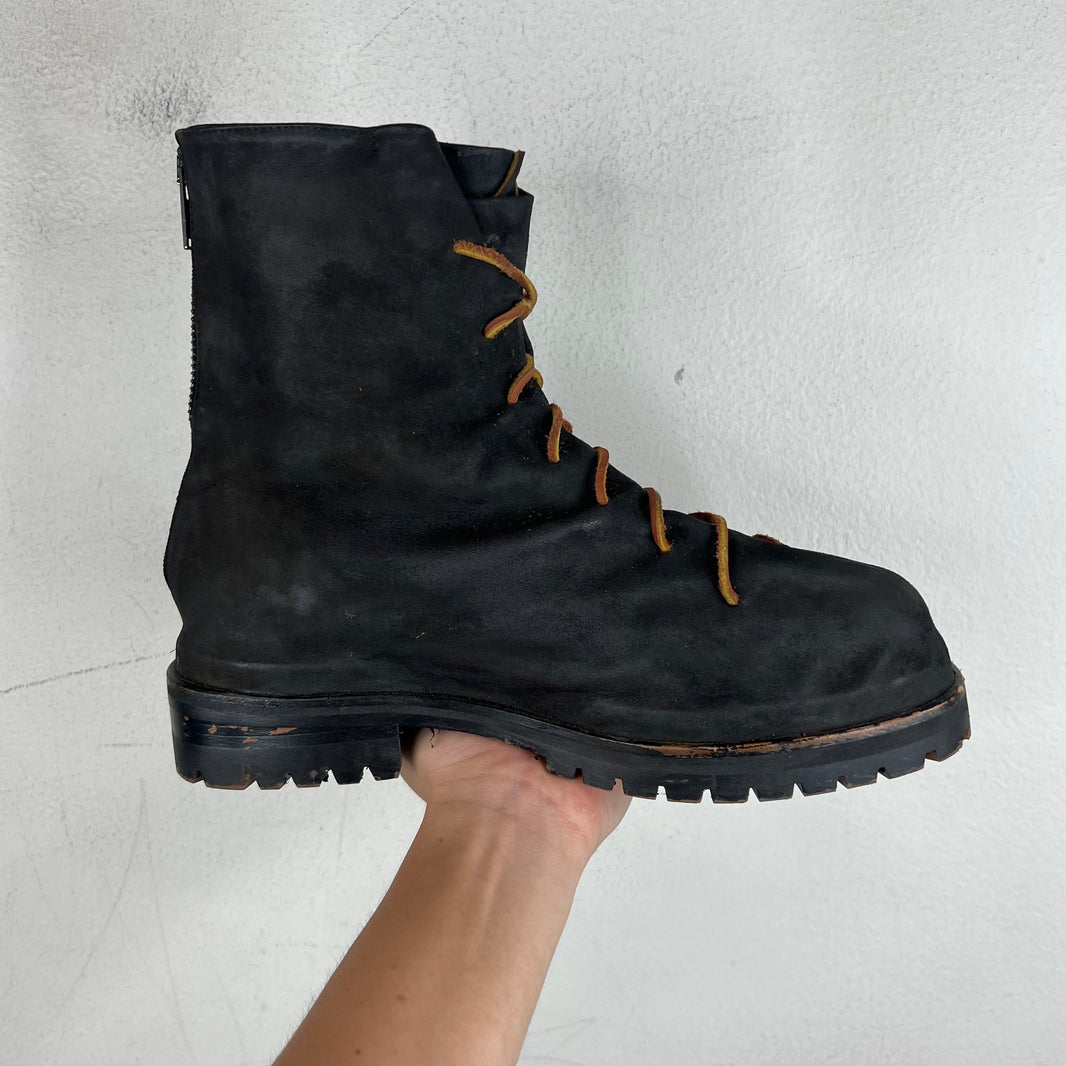 424 Black Laced Marathon Boots