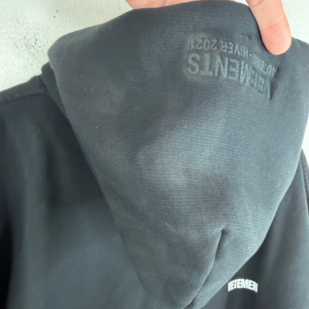 Vetements Black Logo Hoodie