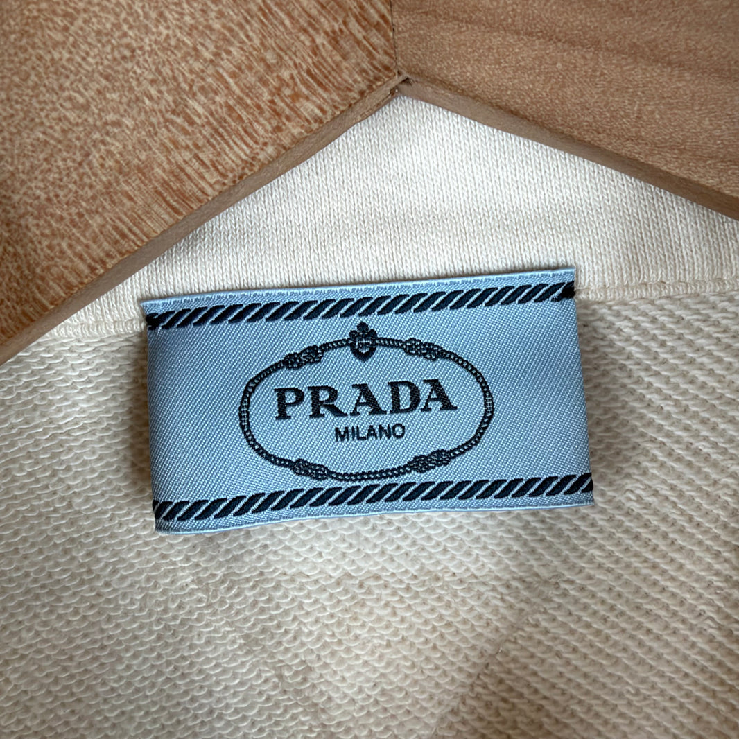 Prada Cropped Logo Polo Shirt