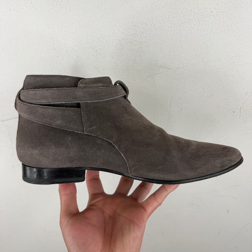 Saint Laurent Grey Jodhpur Boots