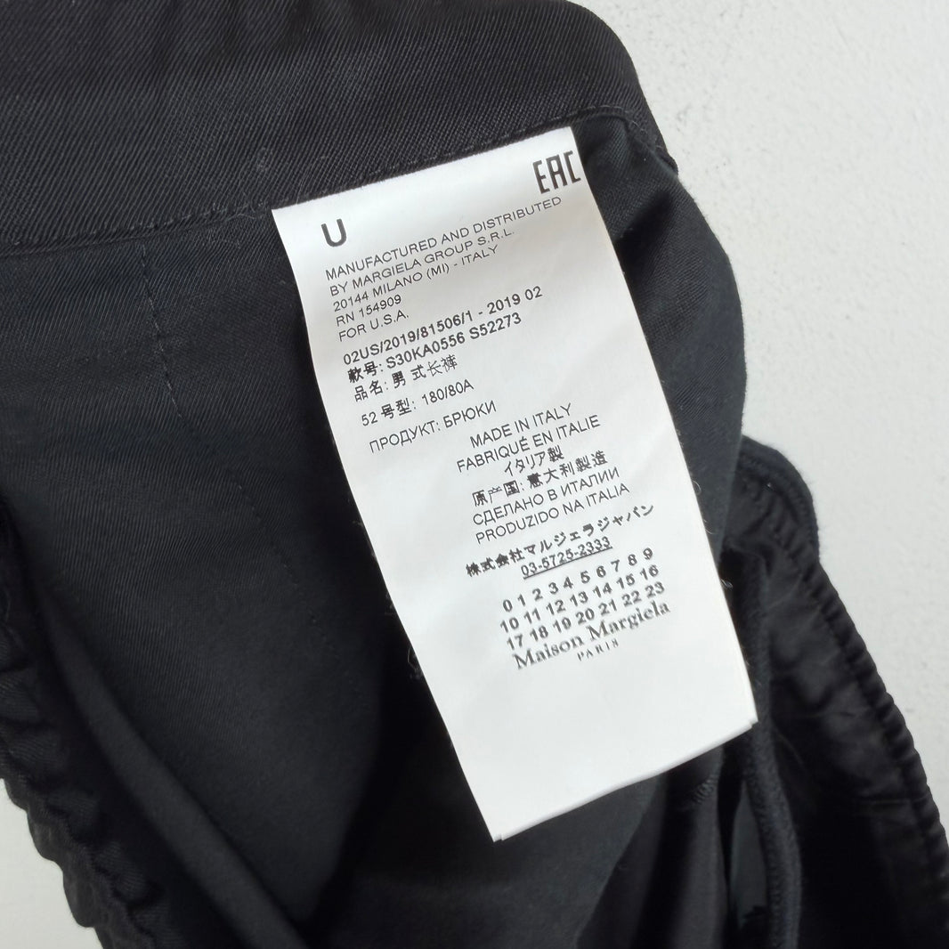 Margiela Black Striped Trousers