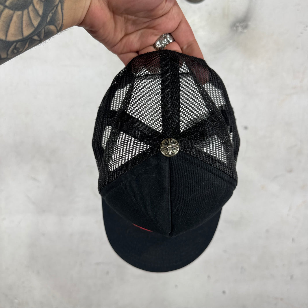 Chrome Hearts Chomper Leather Patch Hat