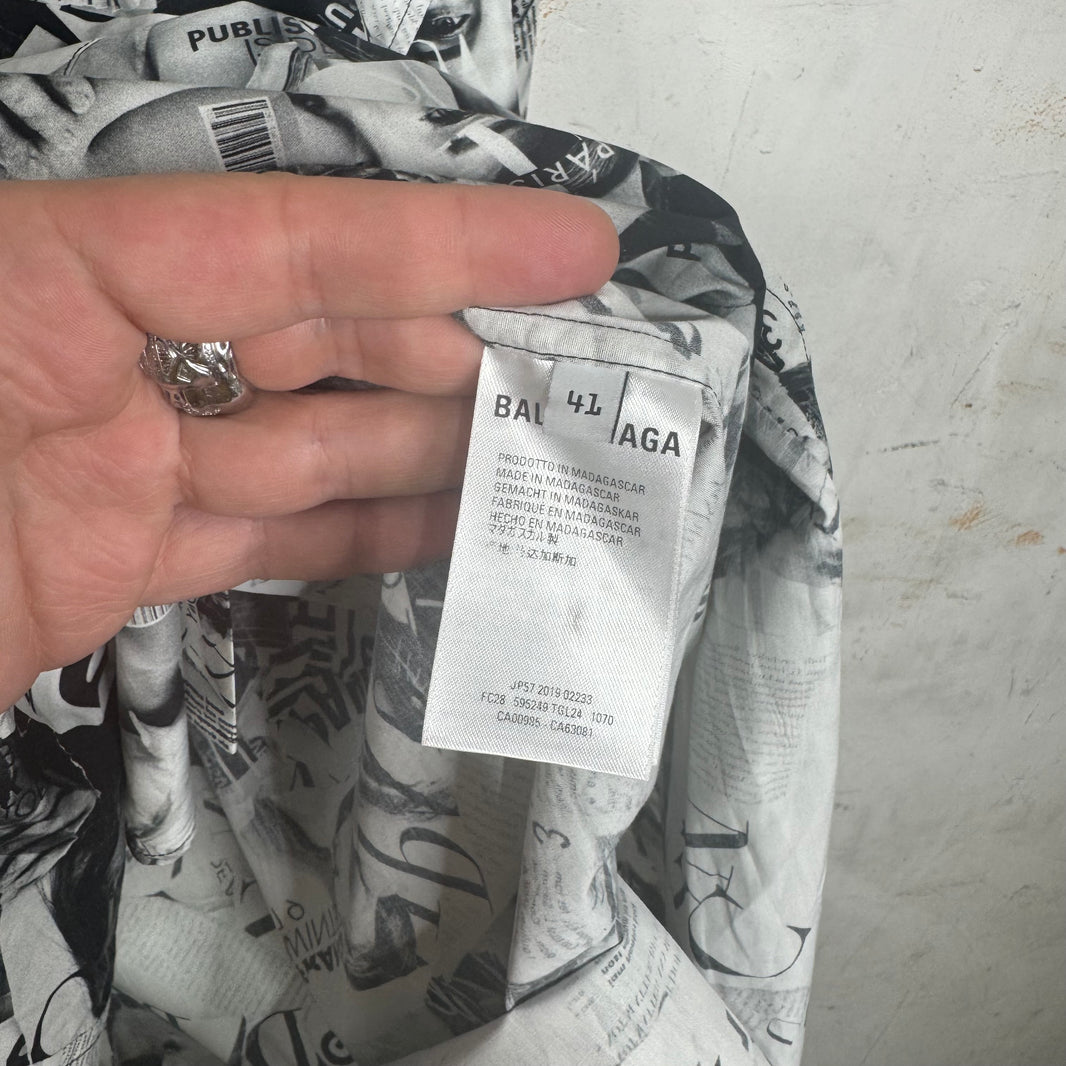 Balenciaga Magazine AOP Shirt