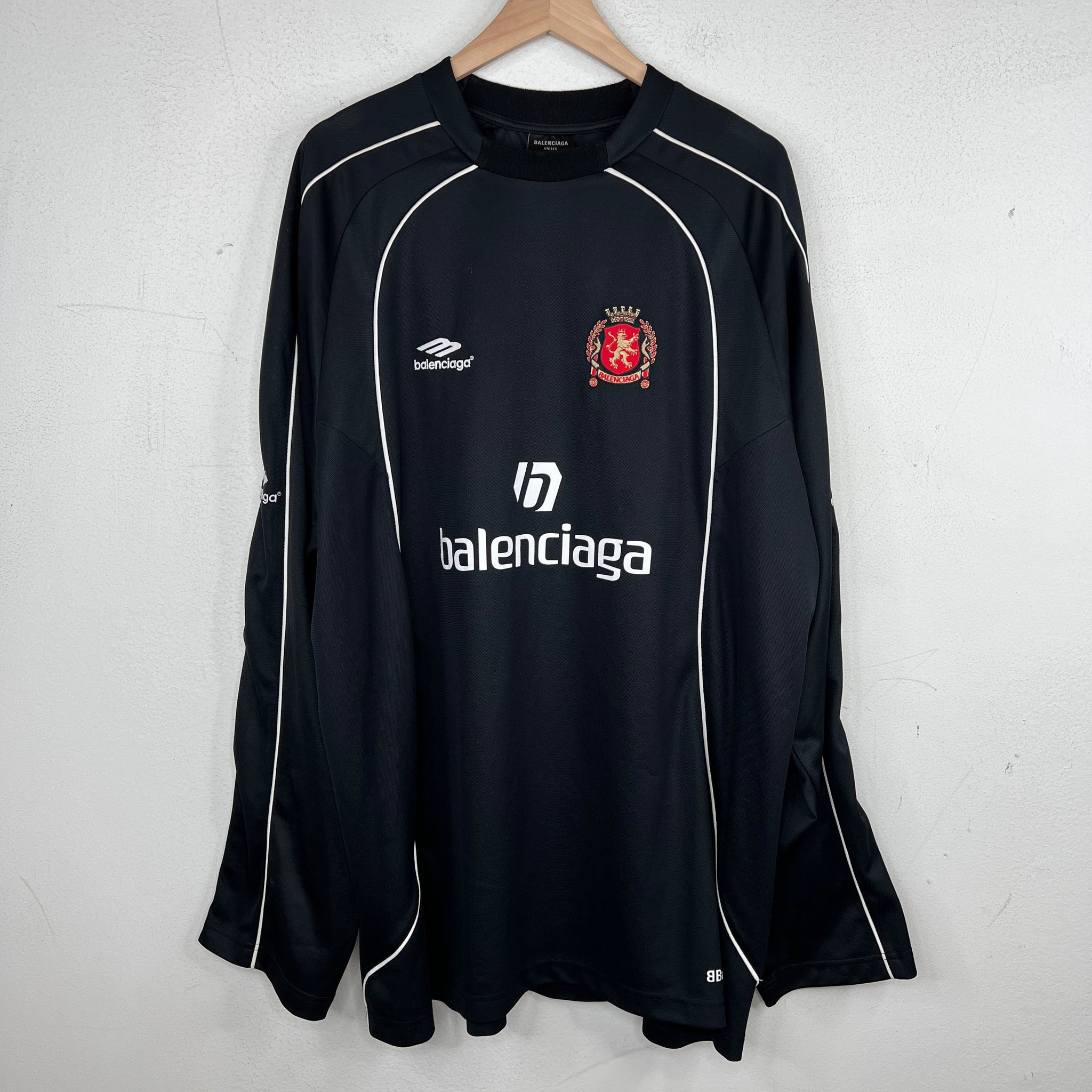 Balenciaga Paris Soccer Longsleeve Jersey – www.Lukes.store