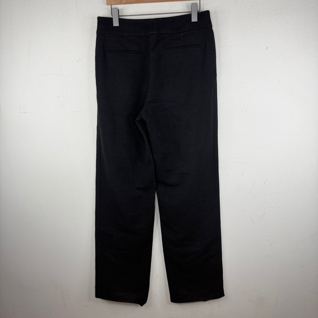 Dries Van Noten Navy Side Zip Trousers