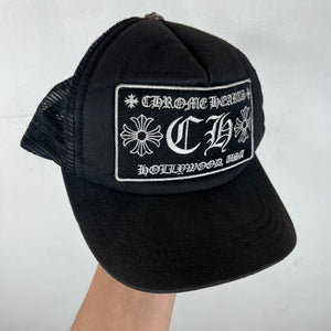 Chrome Hearts Black CH Trucker Hat