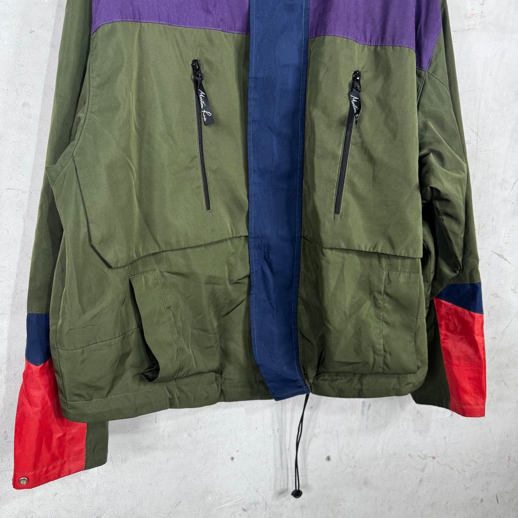 Martine Rose Green Color Block Jacket