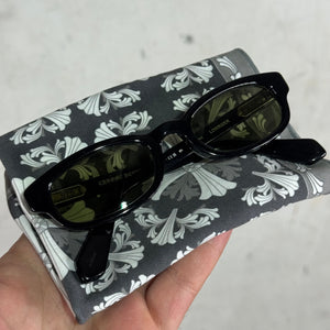 Chrome Hearts Glossy Black 50 Lowrider Sunglasses
