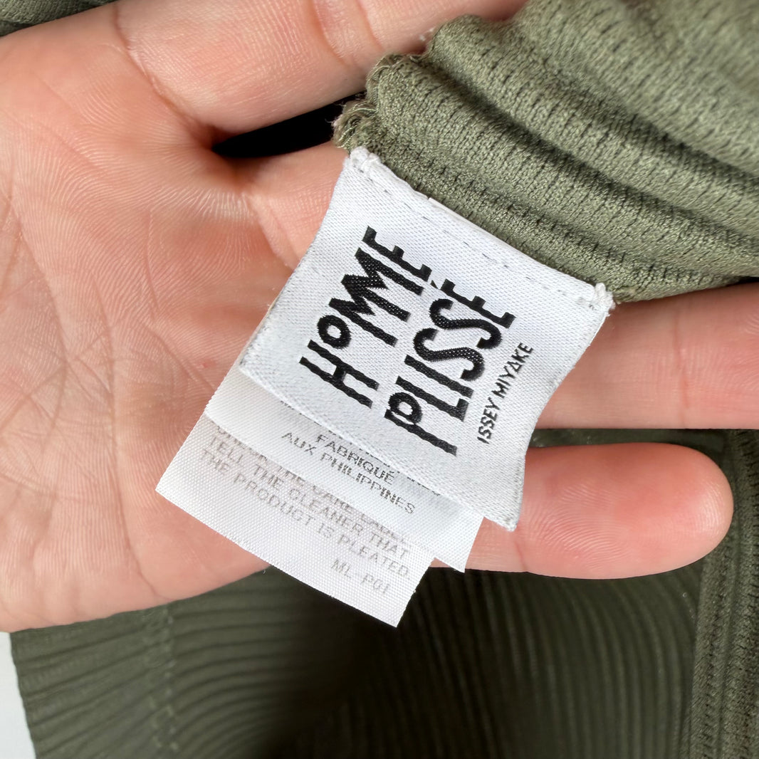 Issey Miyake Plisse Olive Vest