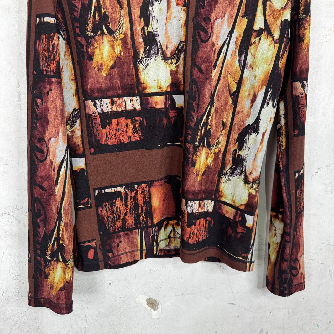 Jean Paul Gaultier Homme Collared Picture Shirt