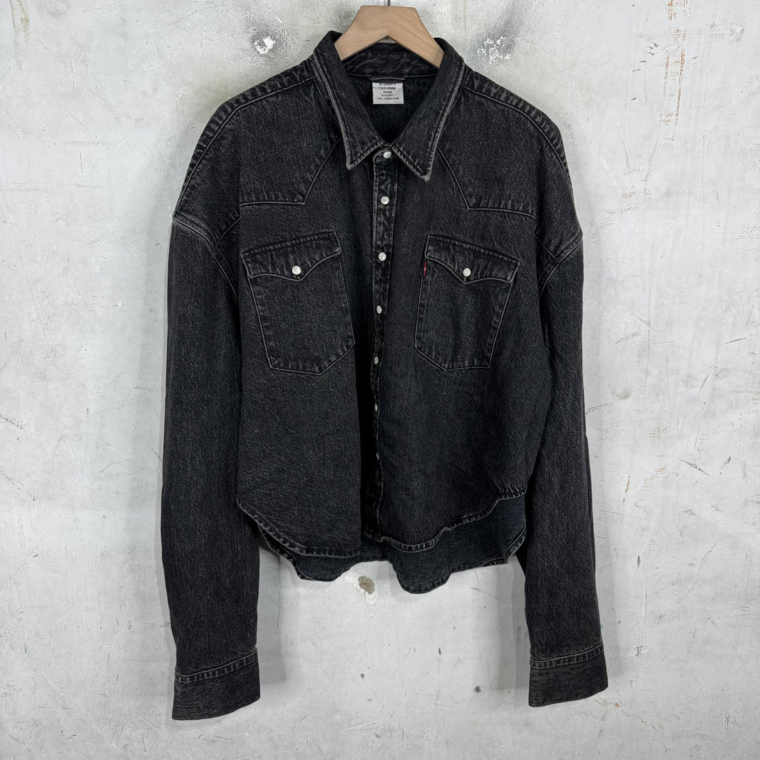 Vetements x Levis Western Snap Denim Overshirt