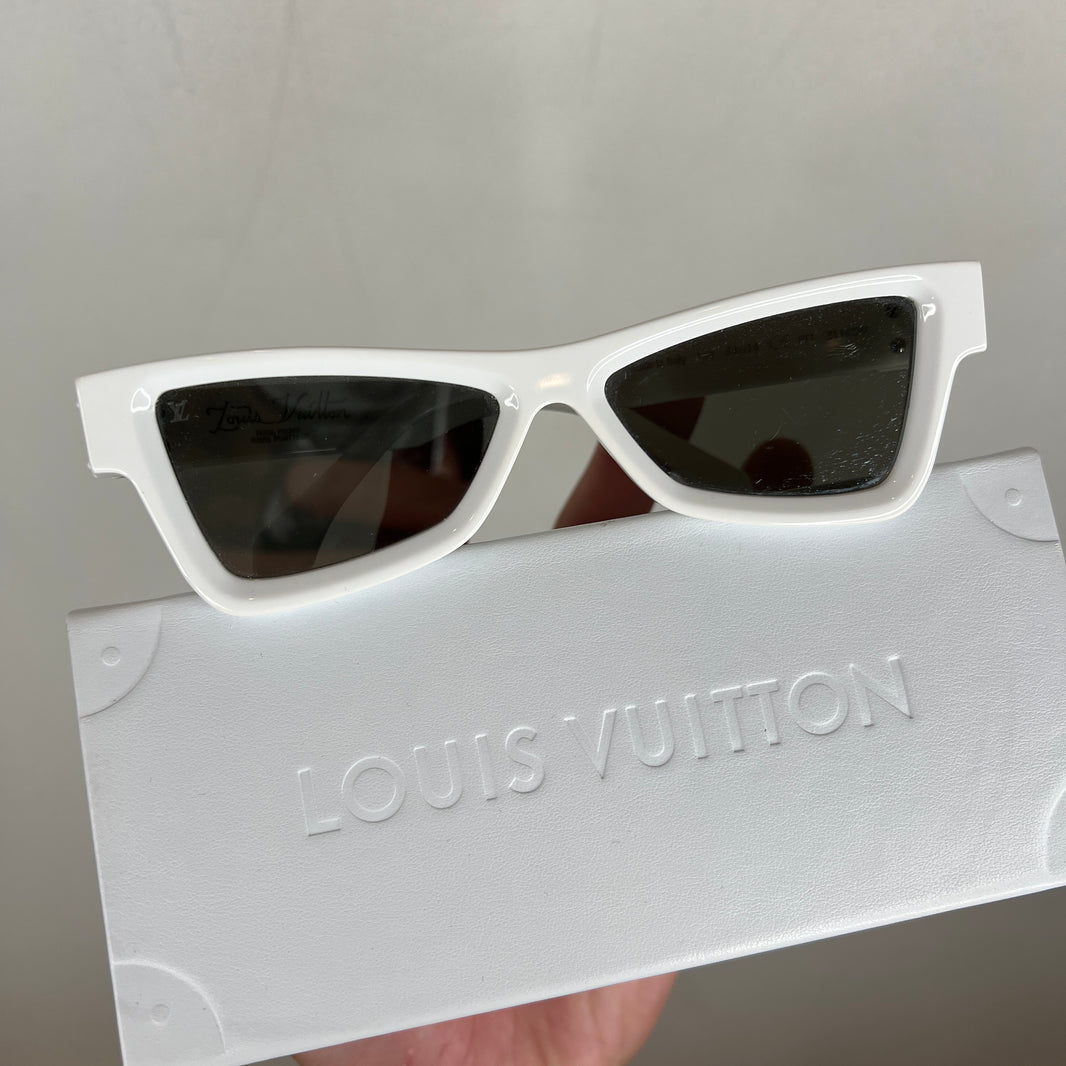 Louis Vuitton White Skeptical Sunglasses