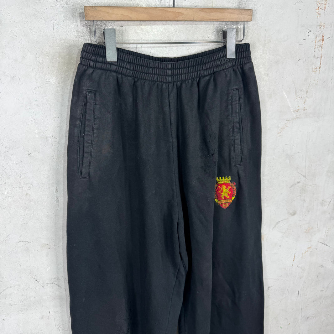 Balenciaga Mud Crest Distressed Sweatpants
