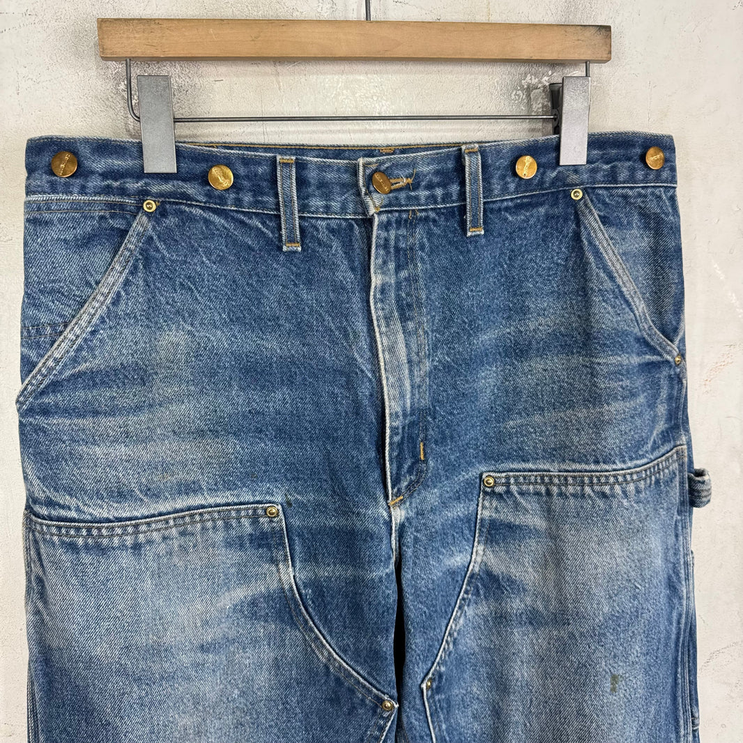 Vintage Carhartt Faded Denim Double Knees