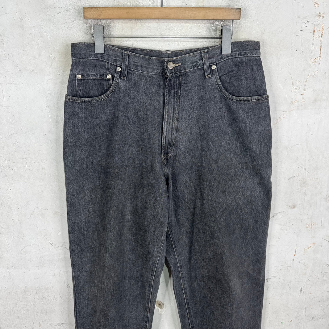 RRL Charcoal Loose Straight Jeans