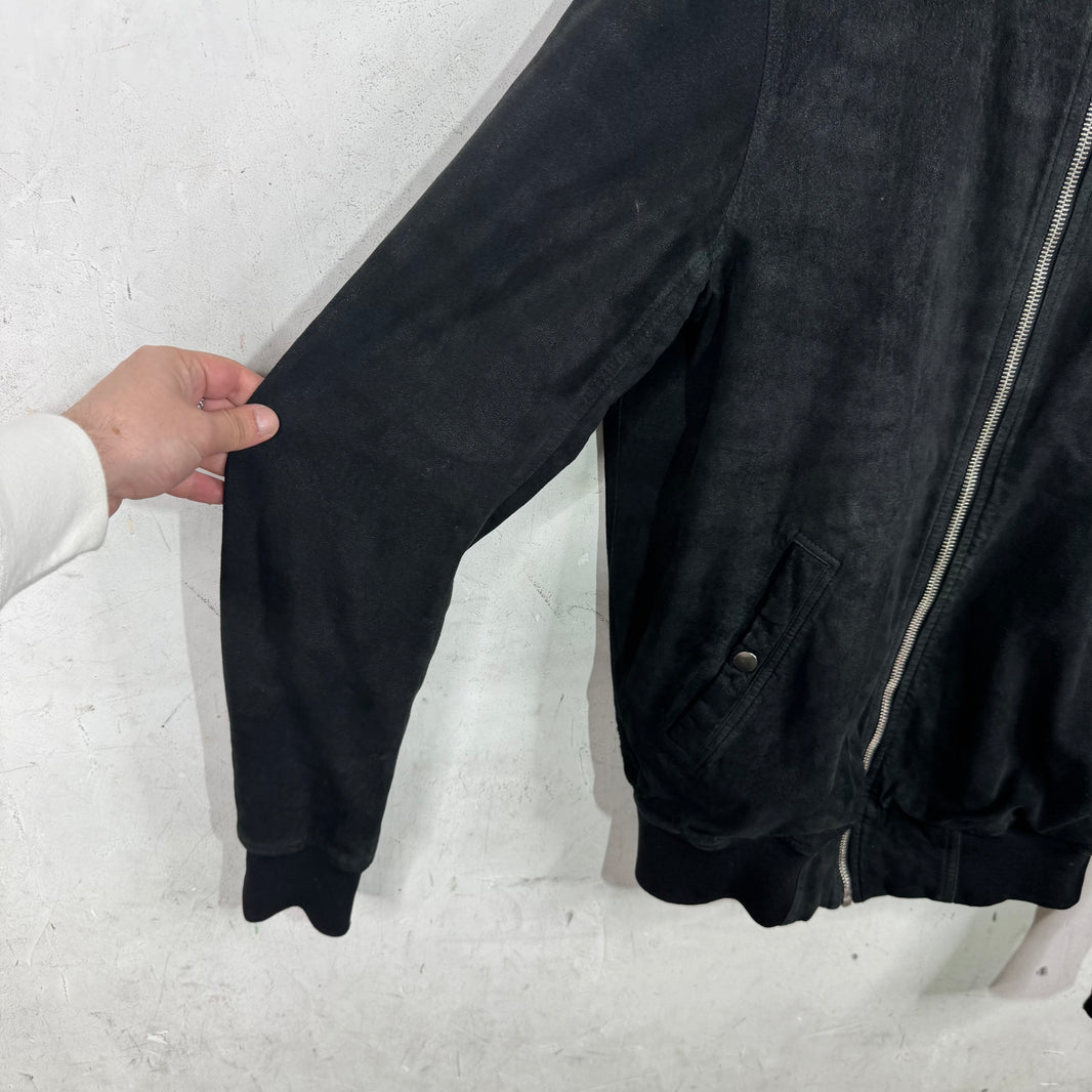 Rick Owens 14' Blistered Leather Jacket