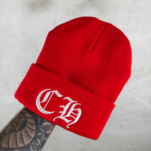 Chrome Hearts CH Red Beanie