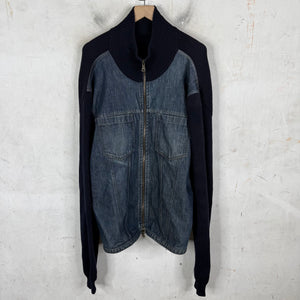Prada Linea Rossa Hybrid Denim Knit Jacket