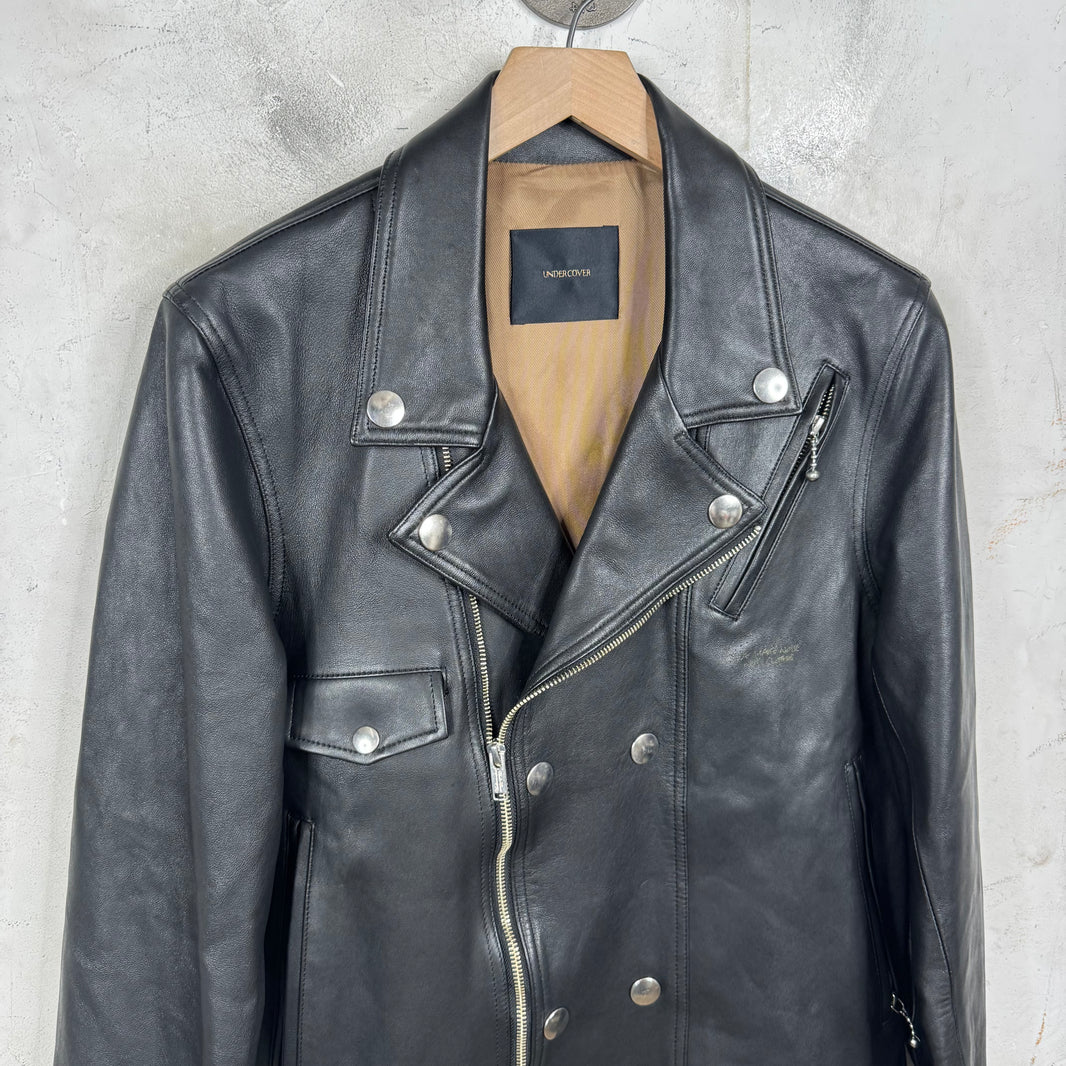 Undercover "We Make Noise" Leather Perfecto Jacket