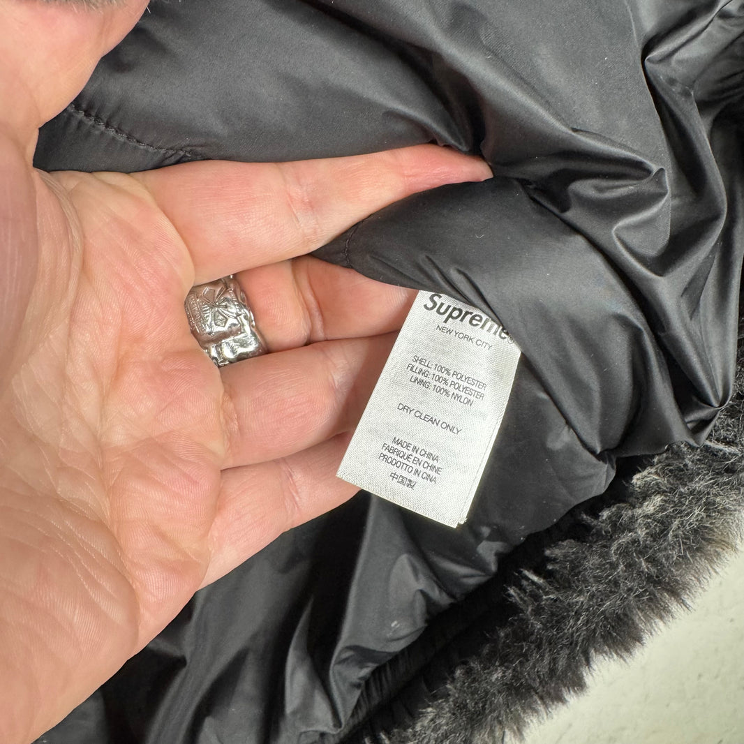 Supreme Hooded Faux Fur Vest