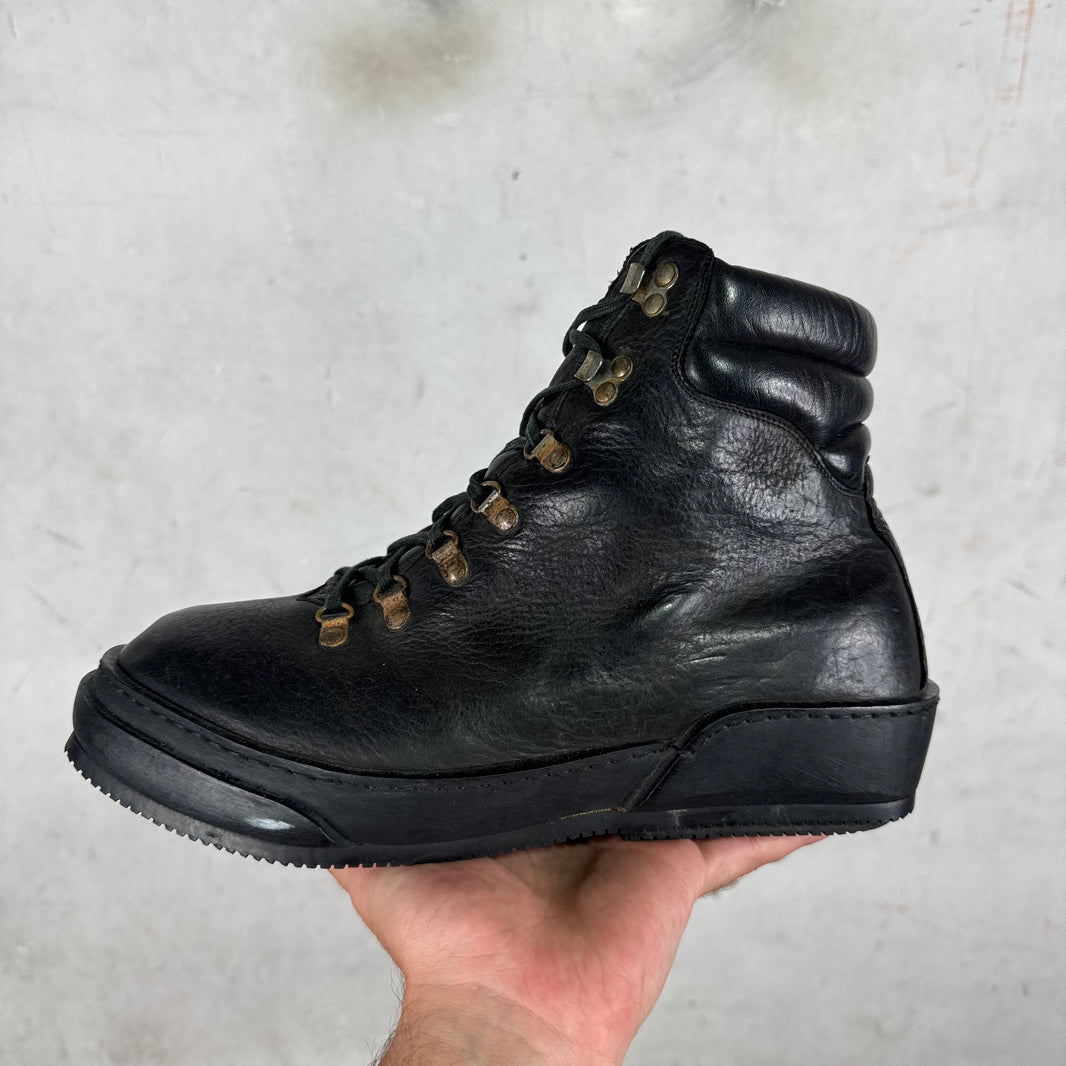Guidi Black Leather Hiking Boots