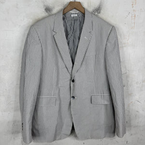 Thom Browne Striped Seersucker 2 Piece Suit