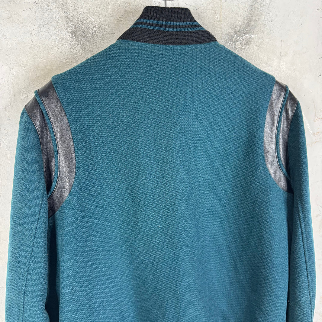 Saint Laurent Green/Black Teddy Jacket