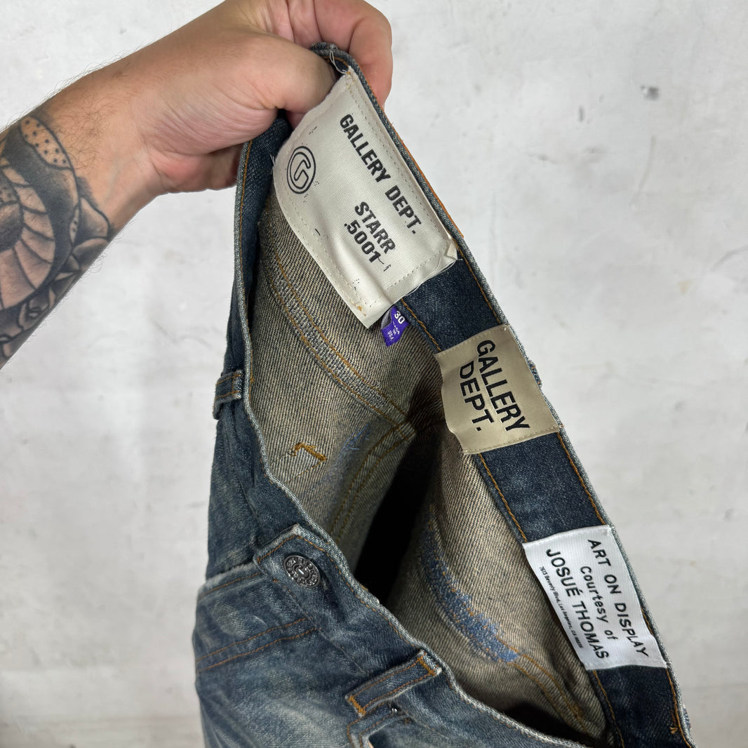 Gallery Dept Distressed Repaired Straight Jeans