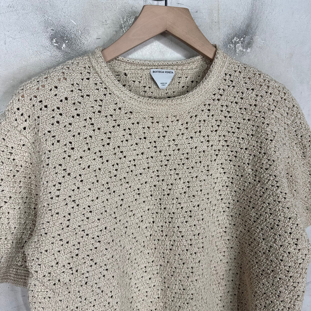 Bottega Veneta Crochet Knit T-Shirt