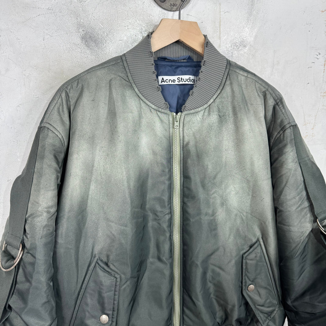 Acne Studios Distressed Bondage Bomber