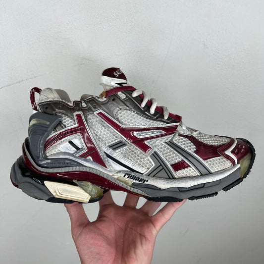 Balenciaga Burgundy Grey Runners