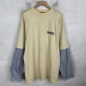 Balenciaga Campaign Layered Striped Shirt